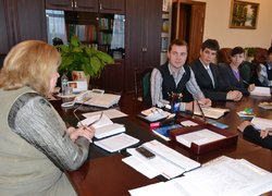 Зустріч в.о. ректора О.О.Непочатенко з представниками Ради студентського самоврядування